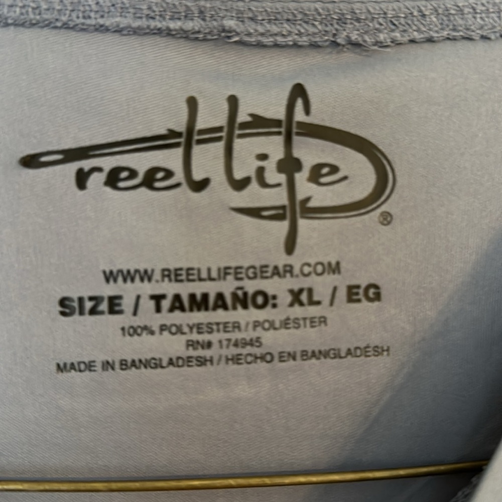 Men’s Reel Life Long Sleeve Shirt Size XL - Picture 4 of 4